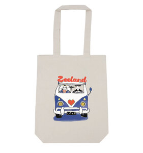 Tote bag Zeeuwse bus blauw